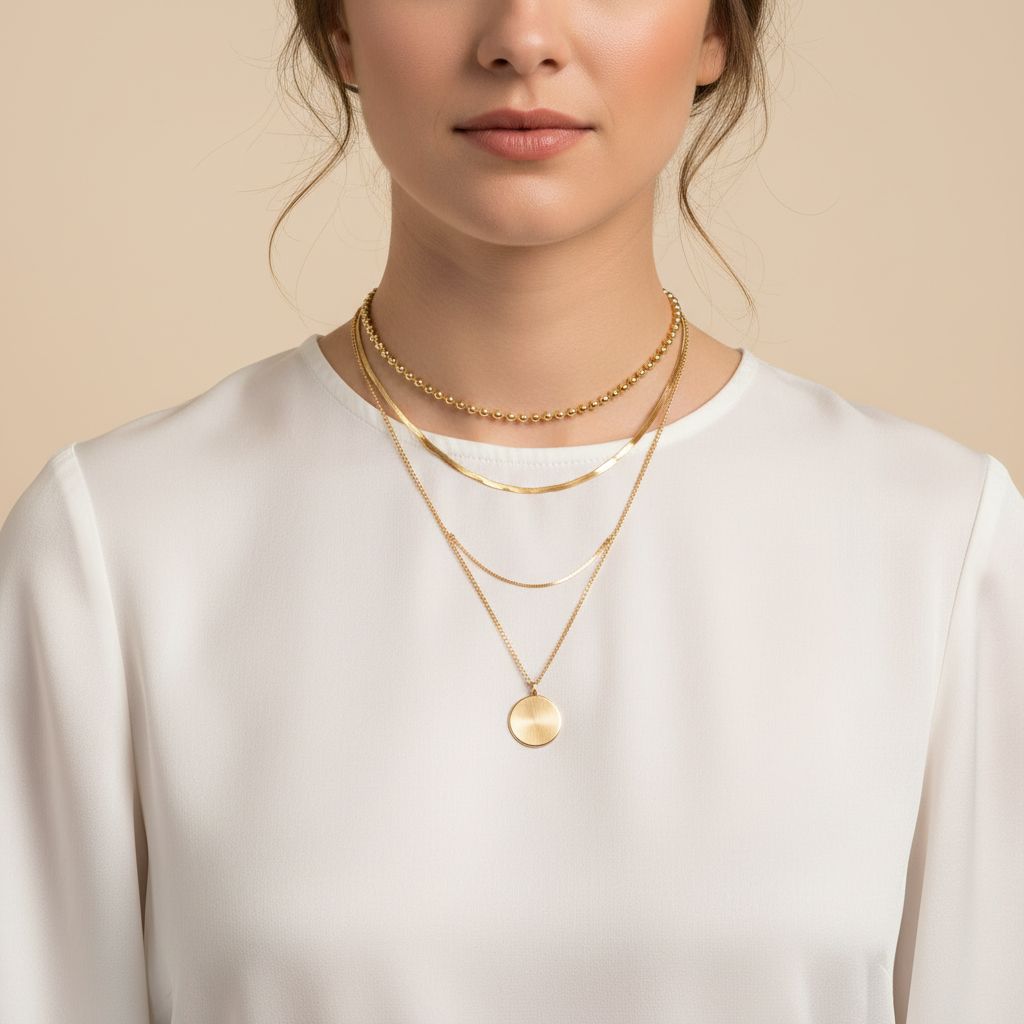 On-Model Mid-Shot (Necklace)